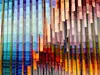 Multi-colored abstract art