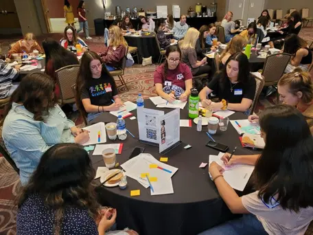 PROGRESS workshop participants doing an activity