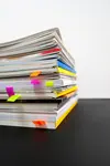 Stack of magazines