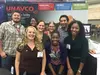 Aisha Morris and RESESS interns at the UNAVCO booth at the Baltimore GSA meeting