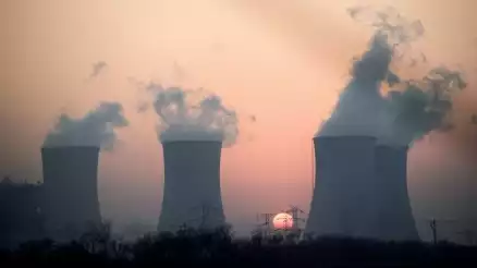 nuclear power plant stacks