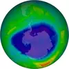 Antarctic ozone hole. Source: NASA.