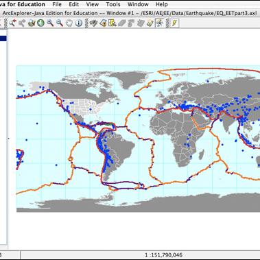 Investigating Earthquakes with ArcExplorer GIS