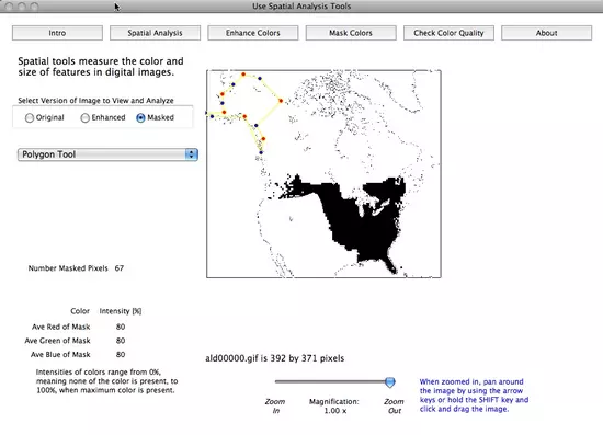 example of color mask with Alaska polygon in AnalyzingDigitalImages