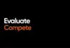 Evaluate-Compete logo black background