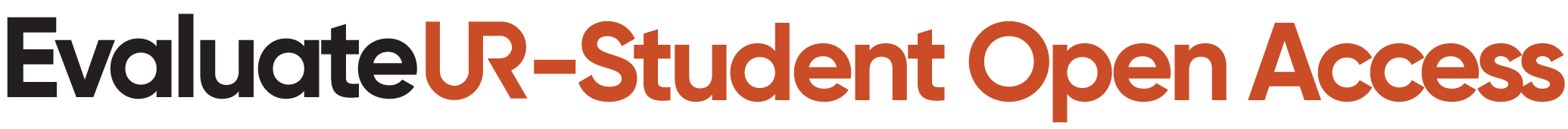 EvaluateUR-Student Open Access