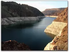 Lake Mead with bathtub ring