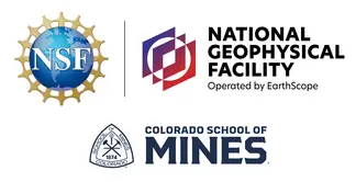Workshop sponsor logos: the National Science Foundation, National Geophysical Facility (operated by EarthScope), and Colorado School of Mines