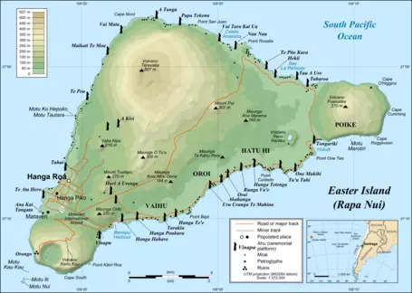 Easter Island map