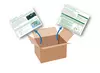 Parts of a module coming out of a box.