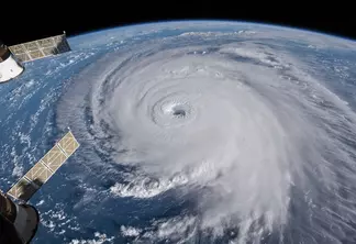 Satellite photo of Hurricane Florence