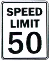 speed limit sign