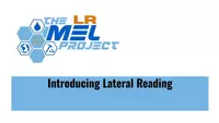 Activity 10: Introducing Lateral Reading front slide