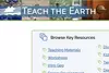 Screenshot from the Teach the Earth website