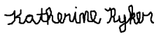 Katherine Ryker's signature
