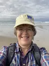 Geologist on the beach
