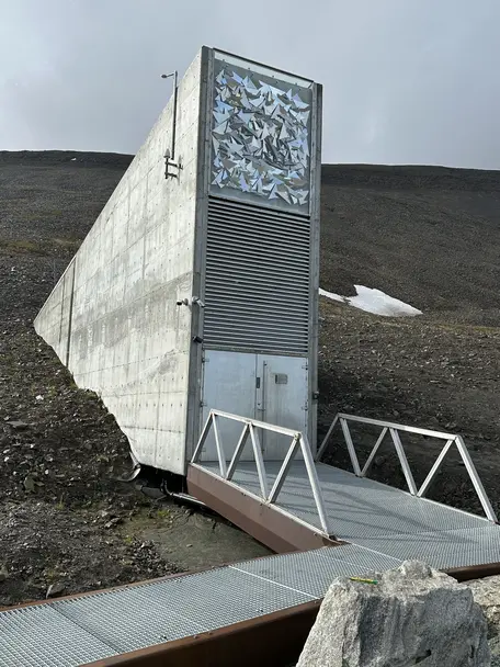 Entrance to the Svalbard Global Seed Vault 