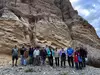 Geologists at unconformity