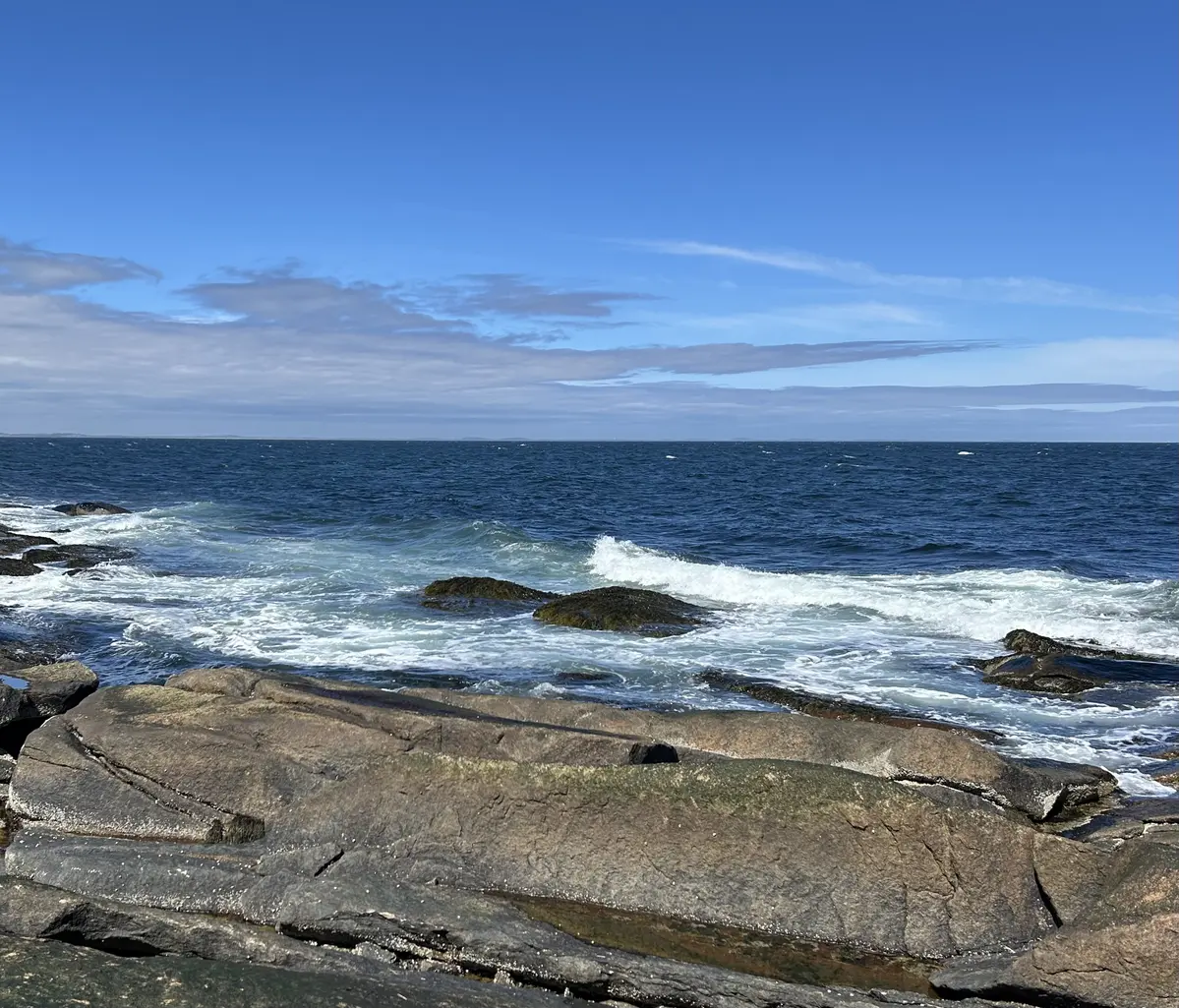 Ocean view of rocky coast