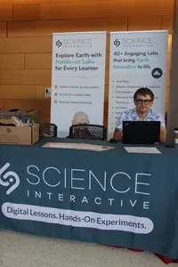 Science Interactive exhibit booth at the Earth Educators' Rendezvous.
