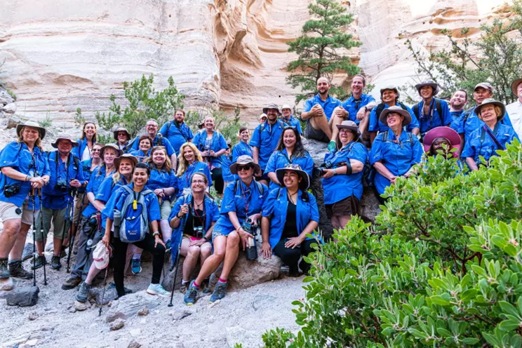 G-Camp Students at Bandalier Tuff