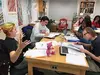 Students brainstorming