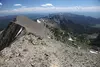 Crest of the Bridger Range, north of Bozeman, MT