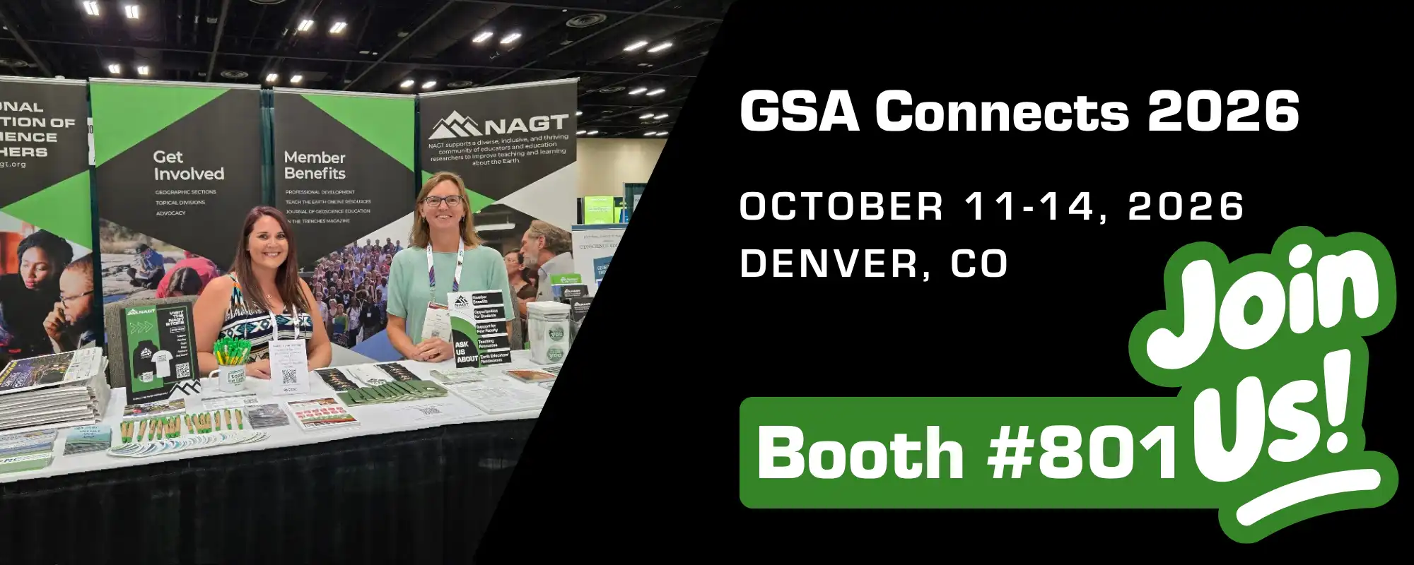 NAGT at GSA 2026 - Booth #801 advertisement