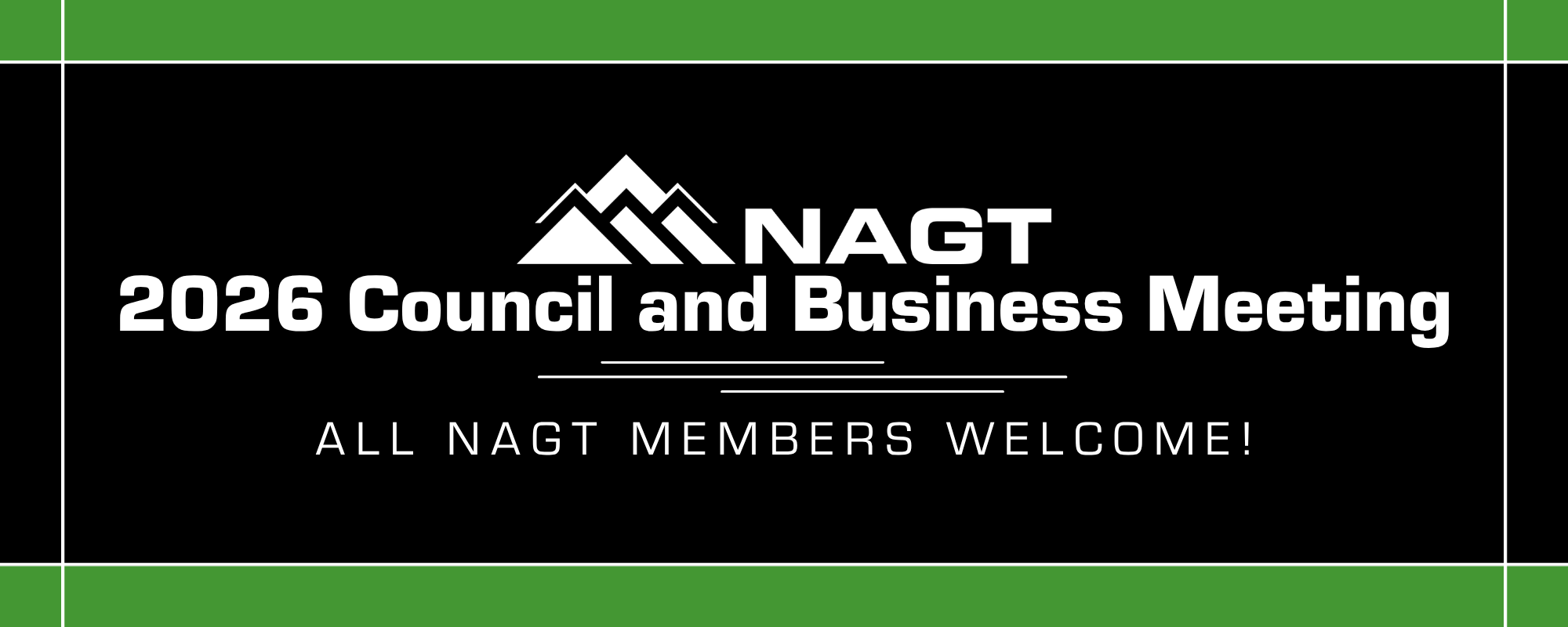 NAGT at GSA 2026 Council and Business Meeting Invite