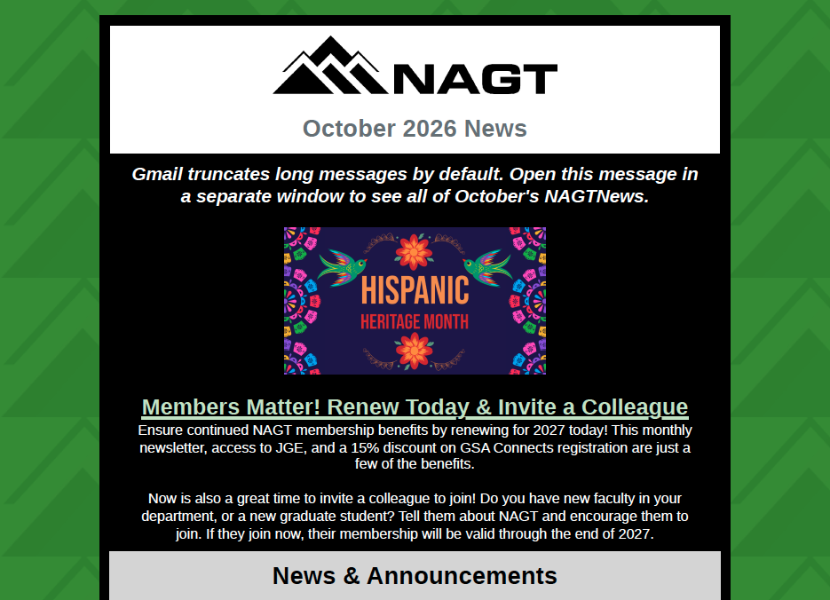 October 2026 NAGTNews Screenshot