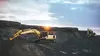 Bulldozer digging up dirt 