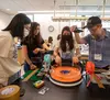 Rendezvous participants using a rotating tank model