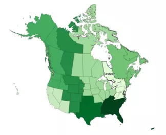 NAGT Eastern Section Map 2023