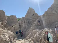 Field Campers in the Fossil Beds of the Badlands