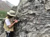 Student measuring schistosity
