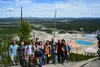 Students Enjoying the Geological Wonders of Yellowstone