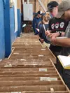 Students log core at ISU field camp