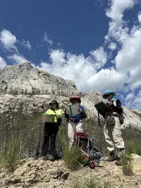 Students mapping on Bighorn Dolomite