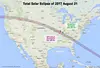 2017 Solar Eclipse Map