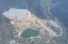 An aerial view of the Berkeley Pit in Butte, Montana.
