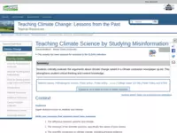 Teaching Climate Science by Studying Misinformation