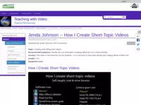 Go to http://serc.carleton.edu/NAGTWorkshops/video/workshop2014/minutevids/81821.html